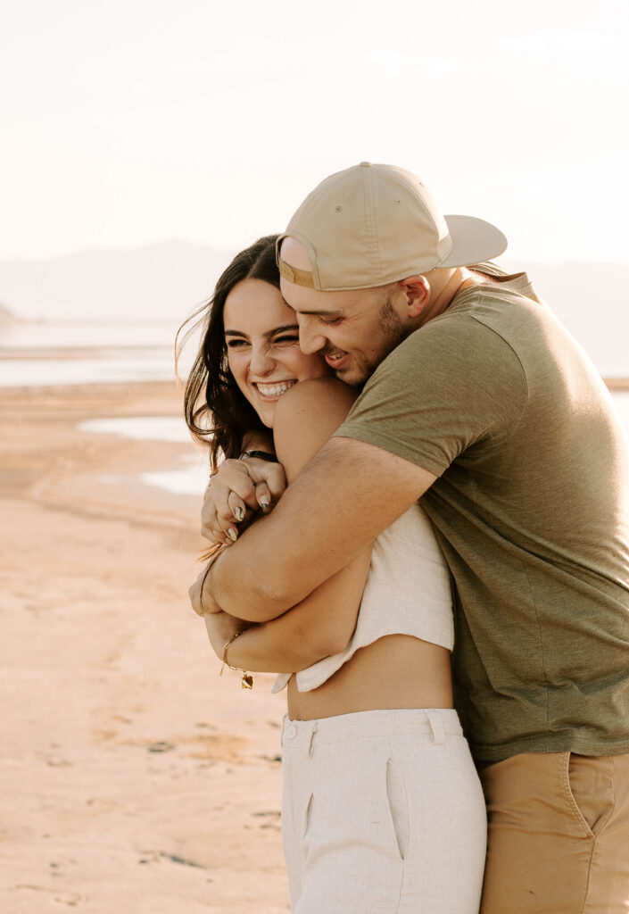 Utah Wedding Photographer at The Great Saltair, Engagement Photos in Utah, Wedding Photographer Utah County, Beach Engagement Photo Ideas, Utah Couples Photos