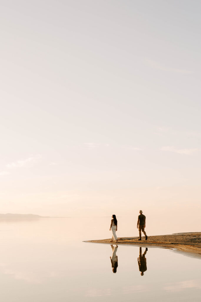 Utah Wedding Photographer at The Great Saltair, Engagement Photos in Utah, Wedding Photographer Utah County, Beach Engagement Photo Ideas, Utah Couples Photos