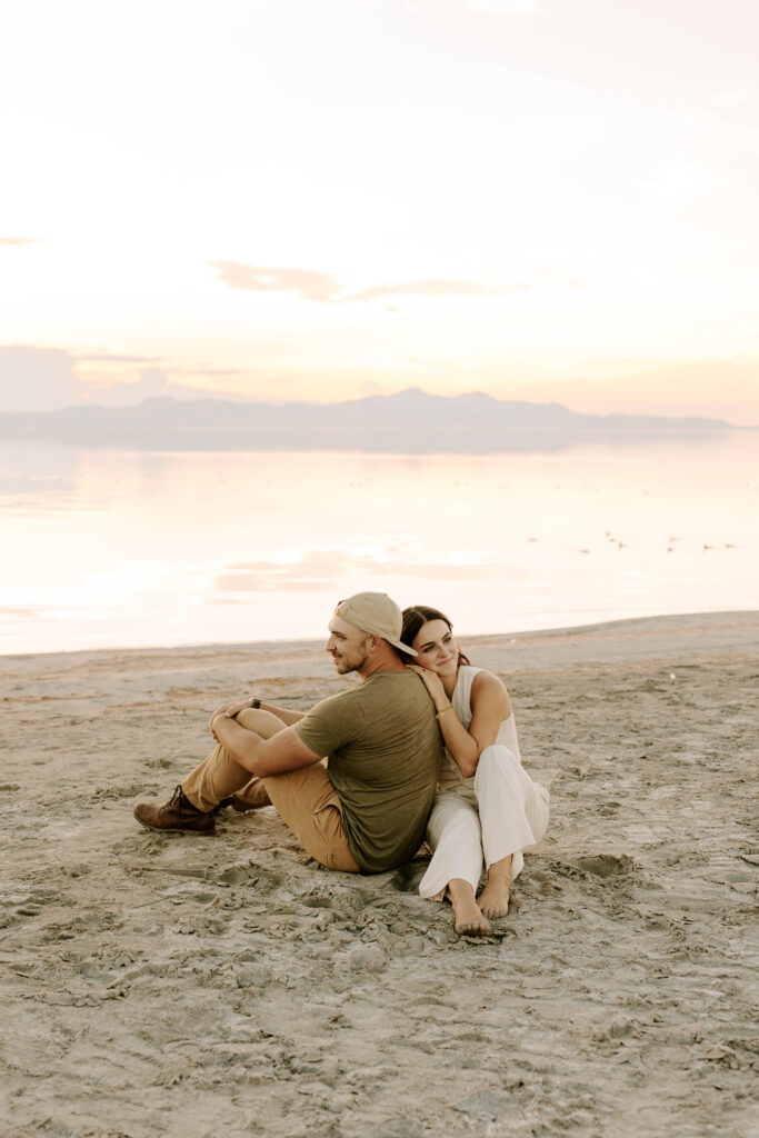 Utah Wedding Photographer at The Great Saltair, Engagement Photos in Utah, Wedding Photographer Utah County, Beach Engagement Photo Ideas, Utah Couples Photos
