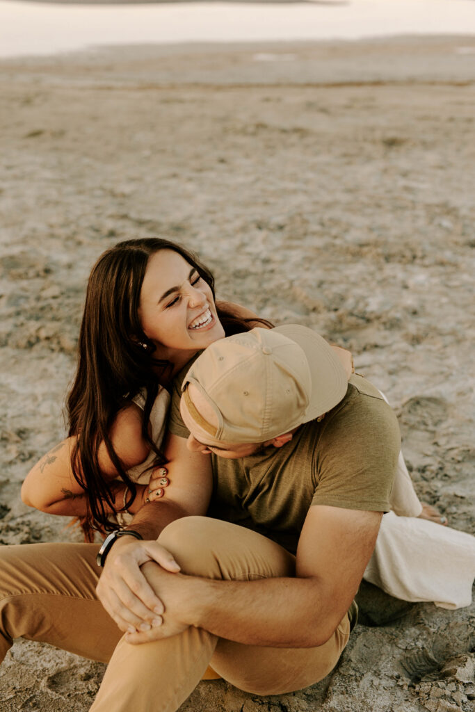 Utah Wedding Photographer at The Great Saltair, Engagement Photos in Utah, Wedding Photographer Utah County, Beach Engagement Photo Ideas, Utah Couples Photos