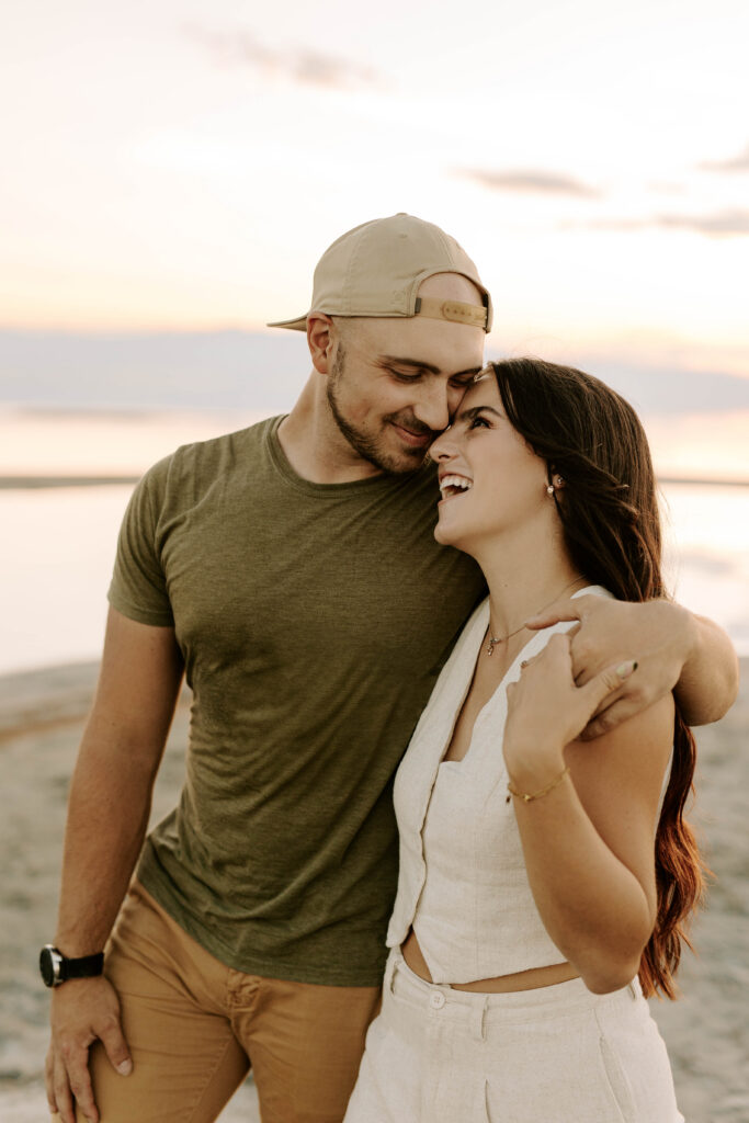 Utah Wedding Photographer at The Great Saltair, Engagement Photos in Utah, Wedding Photographer Utah County, Beach Engagement Photo Ideas, Utah Couples Photos